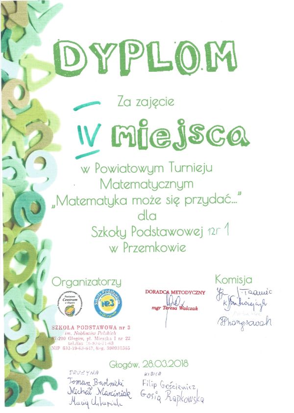 „Matematyka, może się przydać 2018”