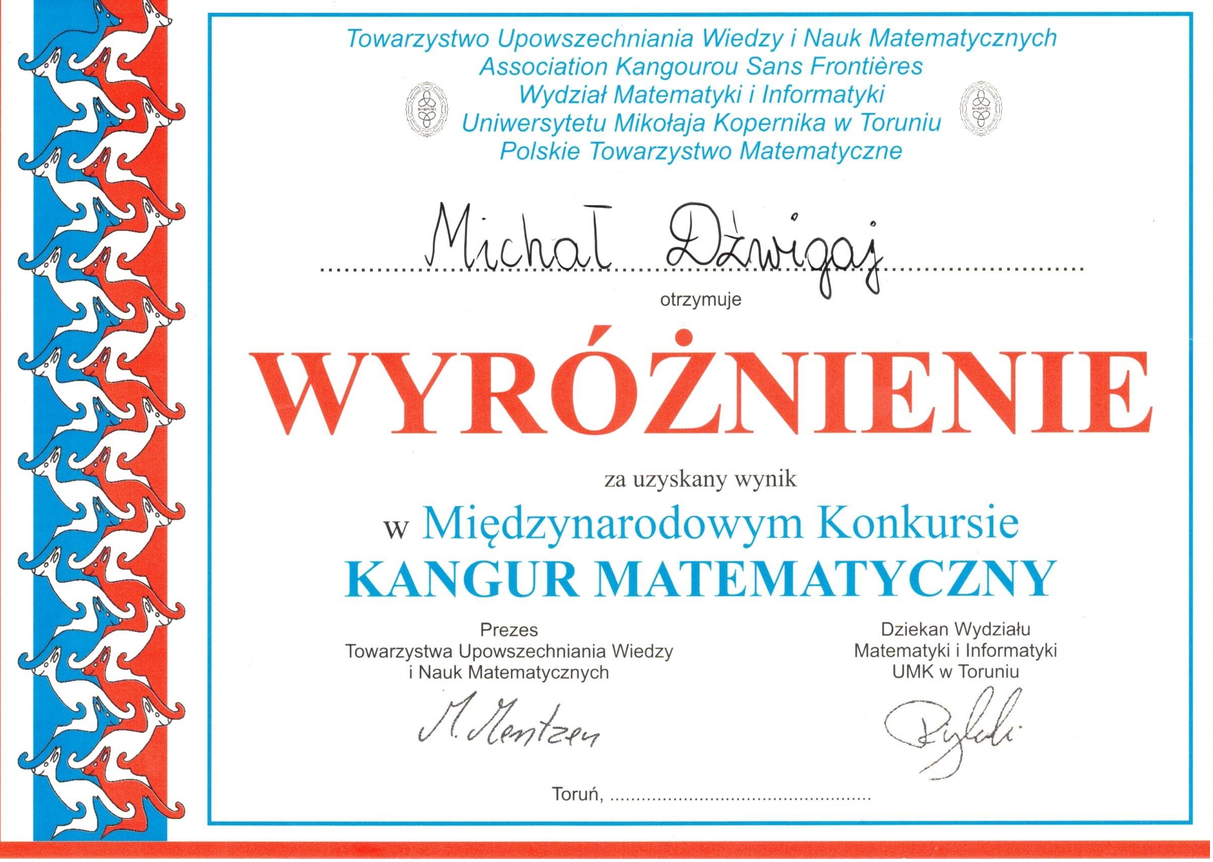 Kanur Matematyczny 2019
