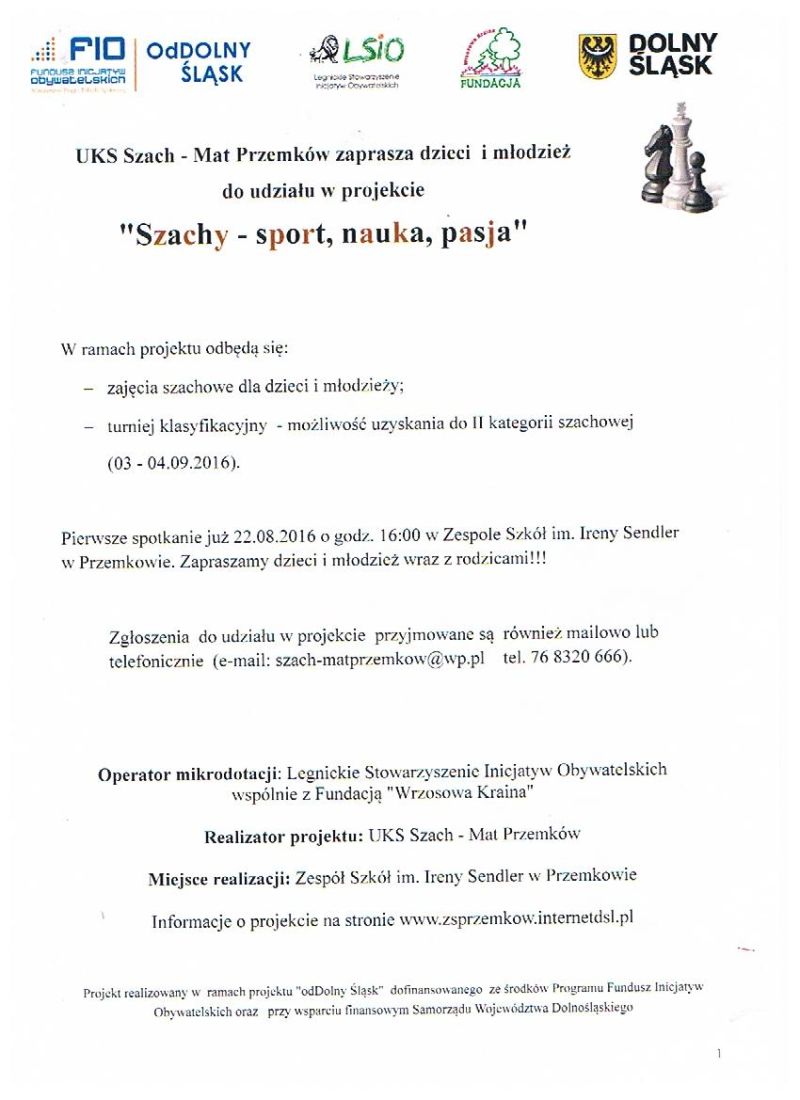 Szachy - sport, nauka, pasja